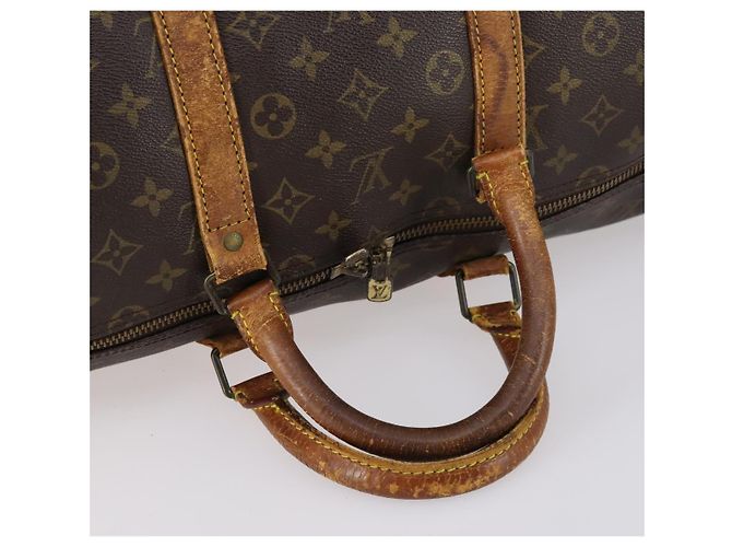 LOUIS VUITTON Bolsa Boston Monogram Keepall Bandoulière 55 M41414 LV Auth 145145 Monograma - view 8
