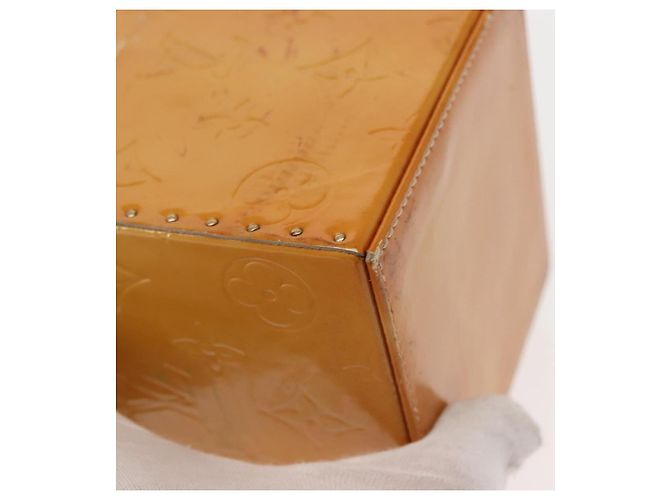 LOUIS VUITTON Pochette Cosmetica Monogram Vernis Bleecker Beige M91002 Auth SW1727 - vista 16
