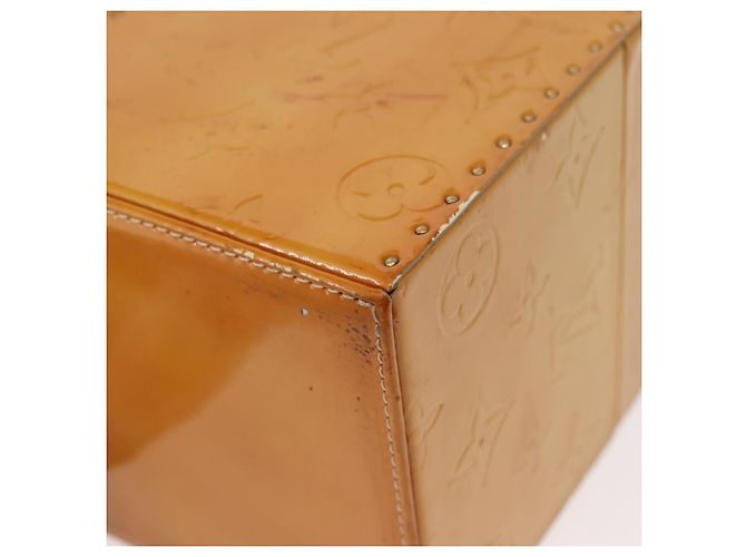 LOUIS VUITTON Pochette Cosmetica Monogram Vernis Bleecker Beige M91002 Auth SW1727 - vista 17
