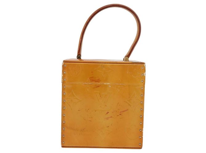 LOUIS VUITTON Pochette Cosmetica Monogram Vernis Bleecker Beige M91002 Auth SW1727 - vista 2