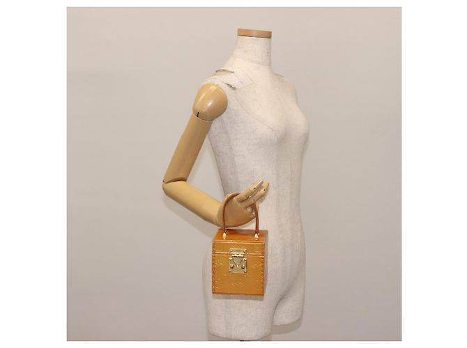 LOUIS VUITTON Pochette Cosmetica Monogram Vernis Bleecker Beige M91002 Auth SW1727 - vista 22
