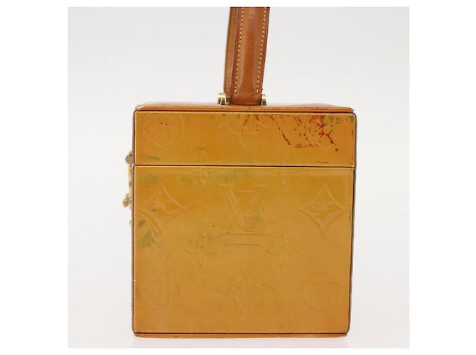 LOUIS VUITTON Pochette Cosmetica Monogram Vernis Bleecker Beige M91002 Auth SW1727 - vista 4