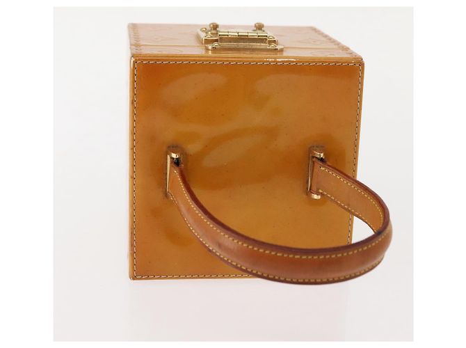 LOUIS VUITTON Pochette Cosmetica Monogram Vernis Bleecker Beige M91002 Auth SW1727 - vista 7