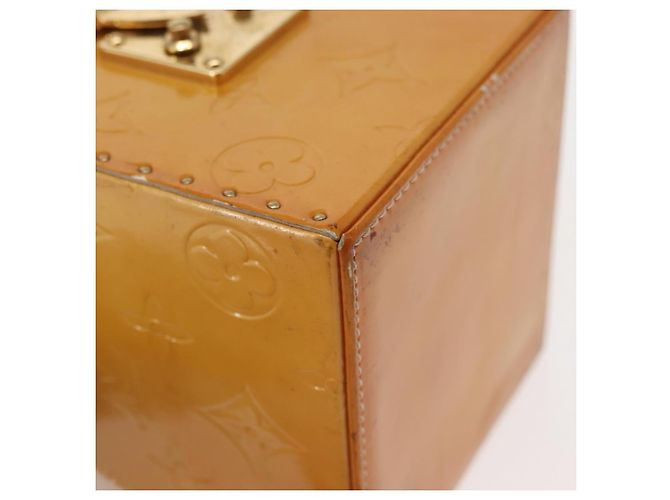 LOUIS VUITTON Pochette Cosmetica Monogram Vernis Bleecker Beige M91002 Auth SW1727 - vista 9