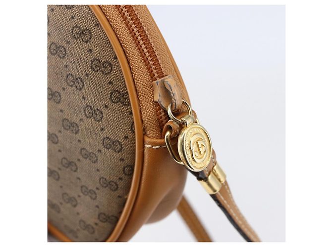 Gucci Borsa a Spalla Micro GG Supreme PVC Beige Oro 007 89 1113 Auth BA7112 D'oro - vista 10