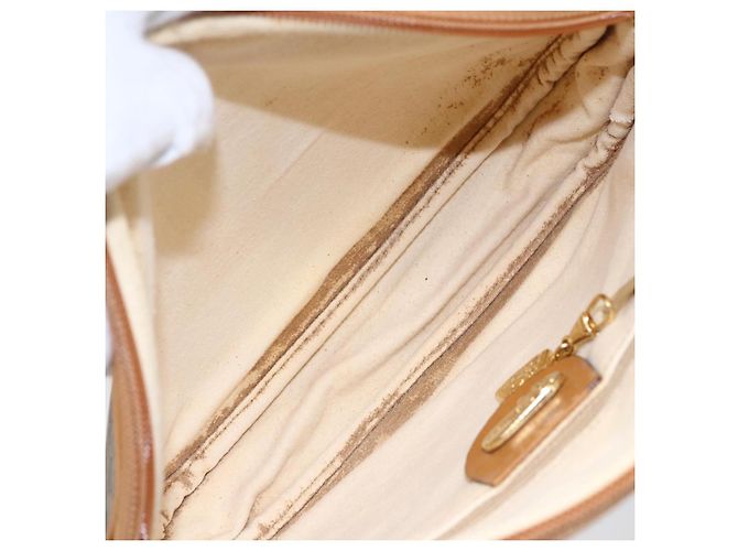 Gucci Borsa a Spalla Micro GG Supreme PVC Beige Oro 007 89 1113 Auth BA7112 D'oro - vista 11