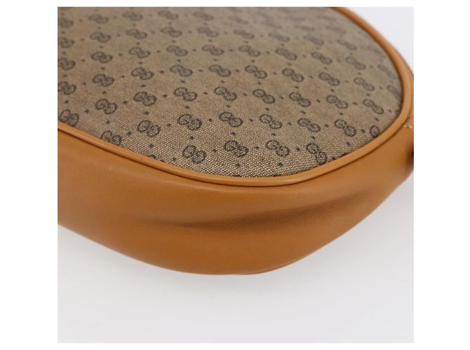 Gucci Borsa a Spalla Micro GG Supreme PVC Beige Oro 007 89 1113 Auth BA7112 D'oro - vista 16