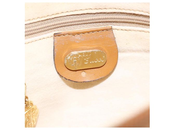 Gucci Borsa a Spalla Micro GG Supreme PVC Beige Oro 007 89 1113 Auth BA7112 D'oro - vista 18