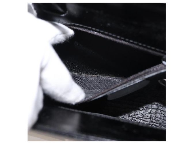 Borsa a mano GUCCI in vinile nero trasparente Auth ep11074 - vista 11