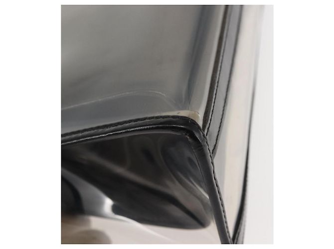 Borsa a mano GUCCI in vinile nero trasparente Auth ep11074 - vista 15