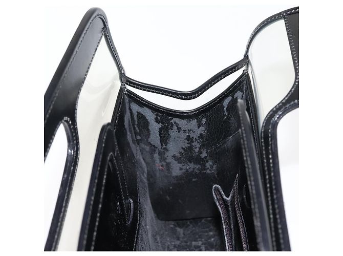 Borsa a mano GUCCI in vinile nero trasparente Auth ep11074 - vista 17