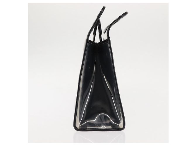 Borsa a mano GUCCI in vinile nero trasparente Auth ep11074 - vista 3