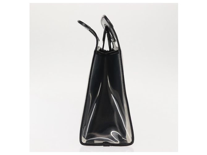 Borsa a mano GUCCI in vinile nero trasparente Auth ep11074 - vista 4
