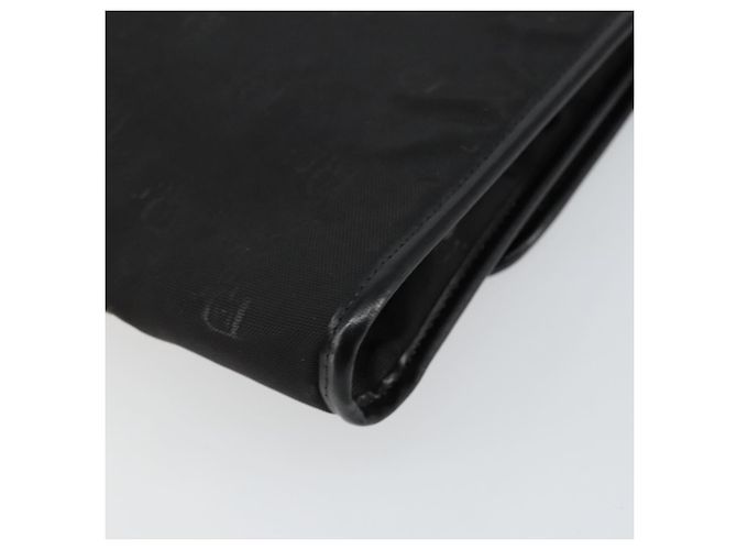 Borsa a spalla con catena Christian Dior in nylon nero e oro Auth yk19698 D'oro - vista 16