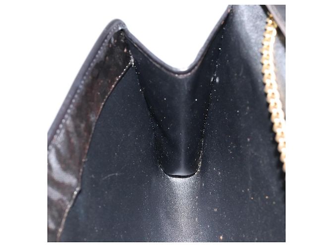 Borsa a spalla con catena Christian Dior in nylon nero e oro Auth yk19698 D'oro - vista 20