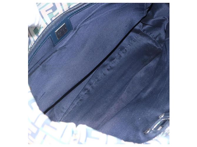 FENDI Zucca Canvas Tote Bag Navy Auth 147615 Marineblau - Ansicht 11