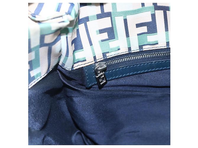 FENDI Zucca Canvas Tote Bag Navy Auth 147615 Marineblau - Ansicht 17