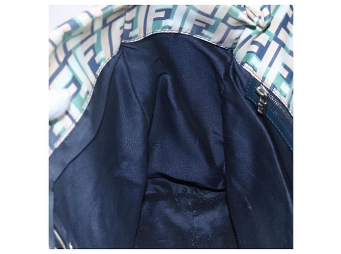 FENDI Zucca Canvas Tote Bag Navy Auth 147615 Marineblau - Ansicht 19