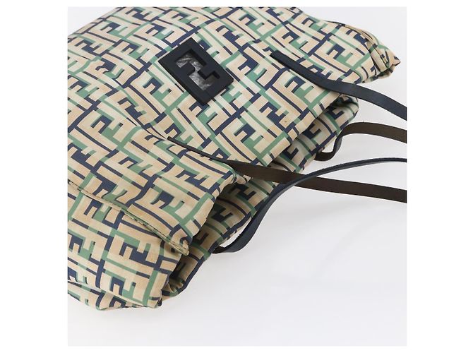 FENDI Zucca Canvas Tote Bag Navy Auth 147615 Marineblau - Ansicht 6