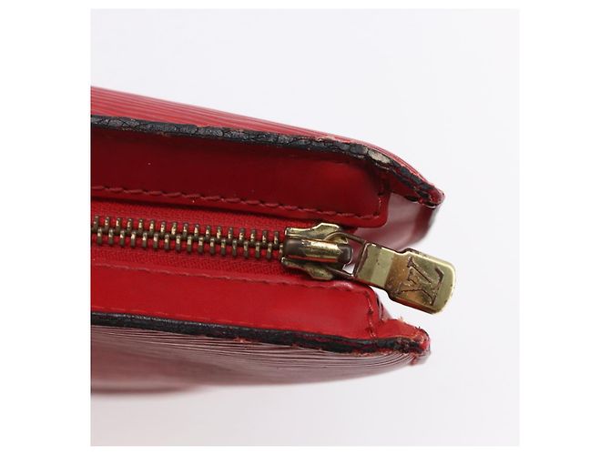 LOUIS VUITTON Borsa a Spalla Epi Saint Jacques Rossa M52277 LV Auth 147252 Rosso - vista 10