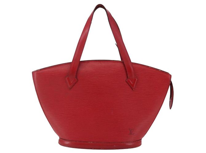 LOUIS VUITTON Borsa a Spalla Epi Saint Jacques Rossa M52277 LV Auth 147252 Rosso - vista 13