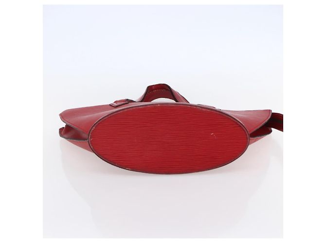 LOUIS VUITTON Borsa a Spalla Epi Saint Jacques Rossa M52277 LV Auth 147252 Rosso - vista 5