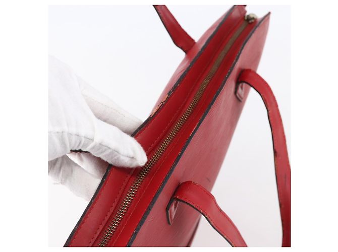 LOUIS VUITTON Borsa a Spalla Epi Saint Jacques Rossa M52277 LV Auth 147252 Rosso - vista 6