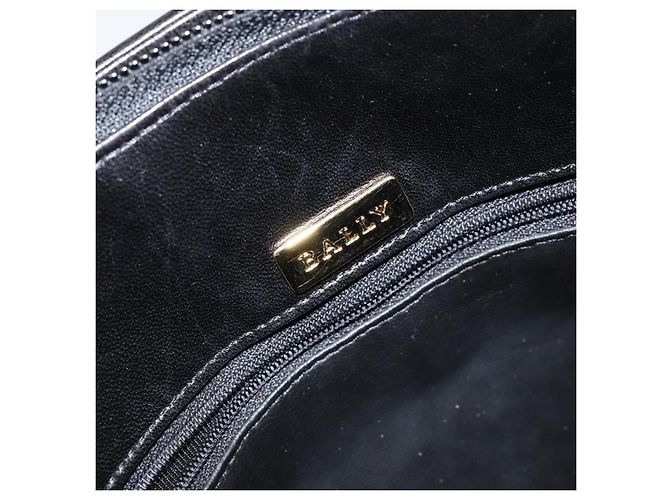 BALLY Borsa a Mano in Pelle Nera e Oro Auth BA7018 Nero D'oro - vista 19