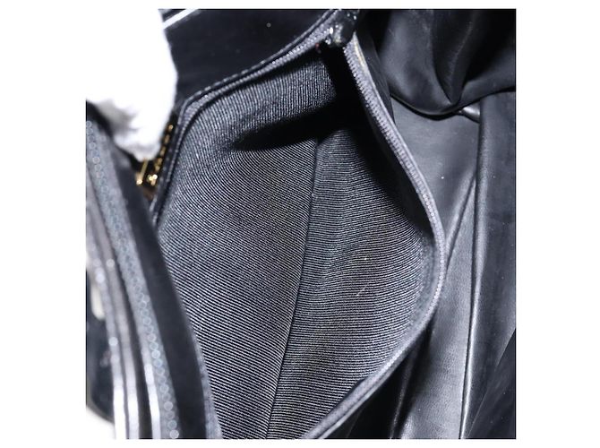 BALLY Borsa a Mano in Pelle Nera e Oro Auth BA7018 Nero D'oro - vista 22