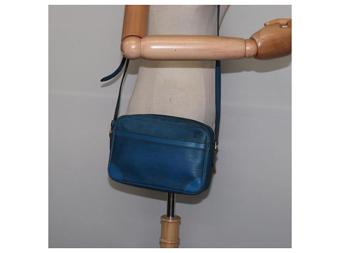 LOUIS VUITTON Borsa a Spalla Epi Trocadero 23 Blu M52305 LV Auth 148063 - vista 22