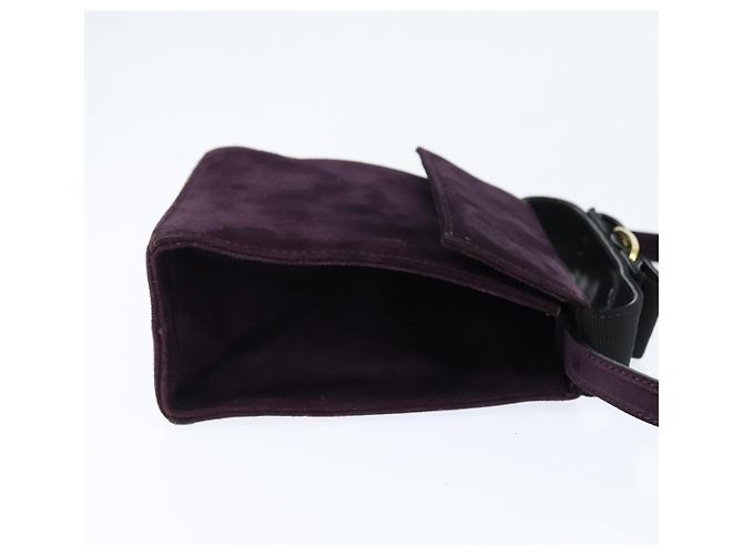 Borsa a mano Vala in suede 2 in 1 Salvatore Ferragamo Viola Oro Auth bs30438 D'oro Porpora - vista 5