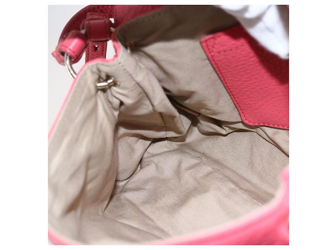 Chloé Borsa a Mano Chloe Lily in Pelle 2 in 1 Rosa Argento Auth BA7367V - vista 19