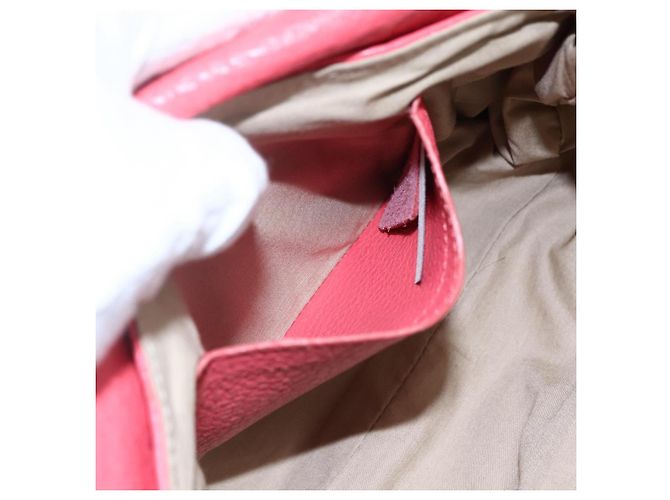 Chloé Borsa a Mano Chloe Lily in Pelle 2 in 1 Rosa Argento Auth BA7367V - vista 20