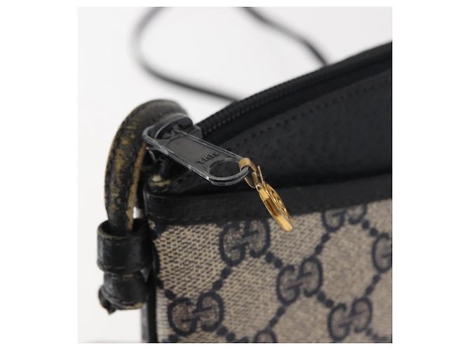 Gucci Borsa a Spalla GG Supreme in PVC Pelle Blu Navy Oro 904 02 020 Auth gh1135 D'oro - vista 15