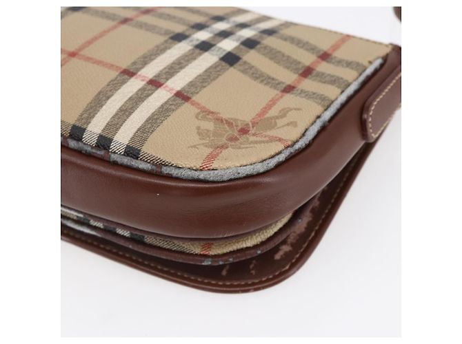 Autre Marque Borsa a Spalla Burberrys Nova Check PVC Beige Oro Auth 147010 D'oro - vista 12