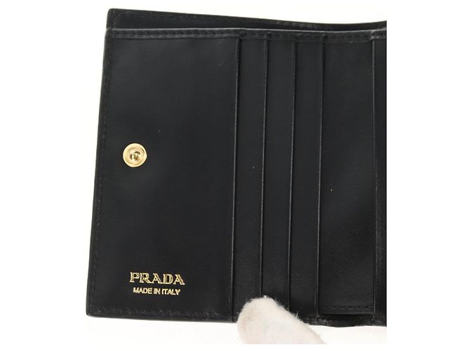PRADA Bifold Wallet Leather Pink Auth 136570V - view 15