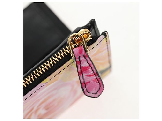 PRADA Bifold Wallet Leather Pink Auth 136570V - view 18