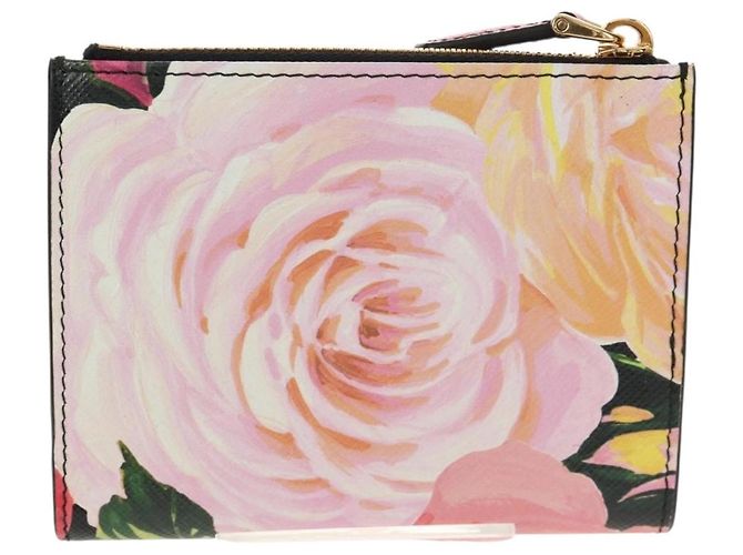 PRADA Bifold Wallet Leather Pink Auth 136570V - view 3