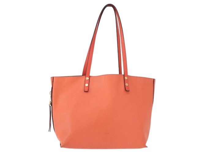 Chloé Chloe Dylan Tote Bag Leder Gold lachsrosa Auth am9397 Pink Golden - Ansicht 2