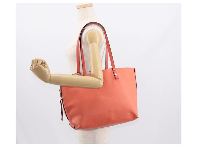 Chloé Chloe Dylan Tote Bag Leder Gold lachsrosa Auth am9397 Pink Golden - Ansicht 22