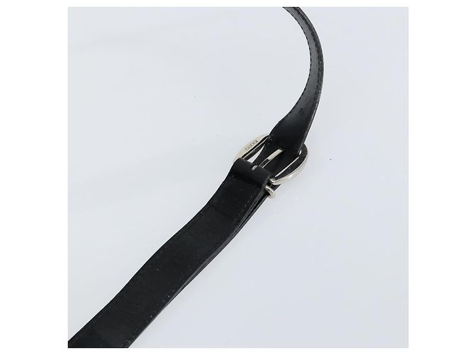 Sac Gucci Bamboo en nylon émaillé 2 en 1 noir argent 003 2058 0059 5 Auth gh1147 Argenté - vue 10