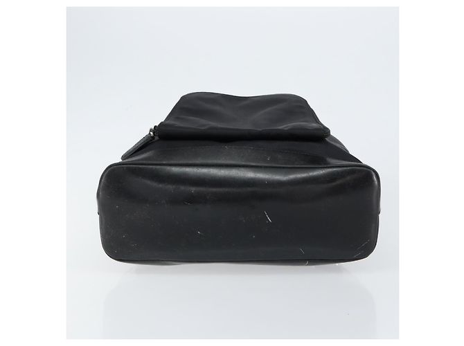 Sac Gucci Bamboo en nylon émaillé 2 en 1 noir argent 003 2058 0059 5 Auth gh1147 Argenté - vue 11