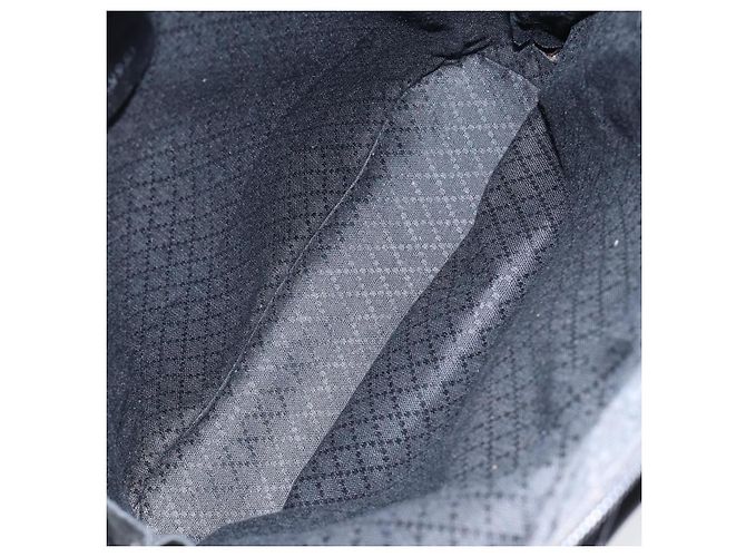 Sac Gucci Bamboo en nylon émaillé 2 en 1 noir argent 003 2058 0059 5 Auth gh1147 Argenté - vue 18
