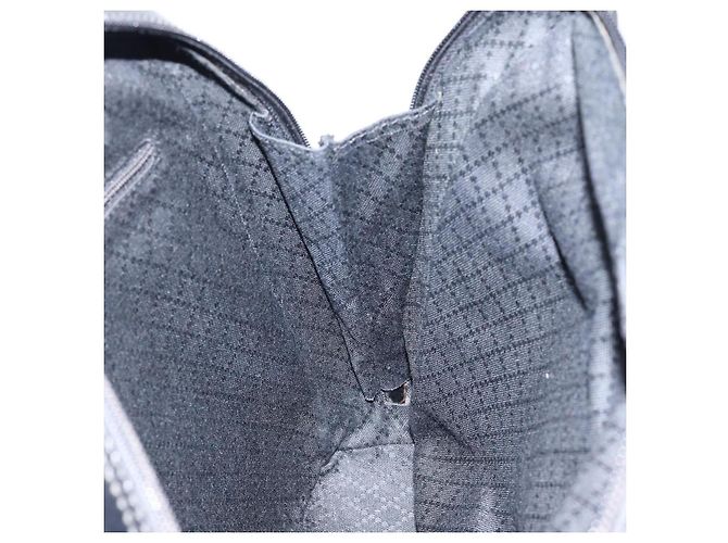 Sac Gucci Bamboo en nylon émaillé 2 en 1 noir argent 003 2058 0059 5 Auth gh1147 Argenté - vue 19