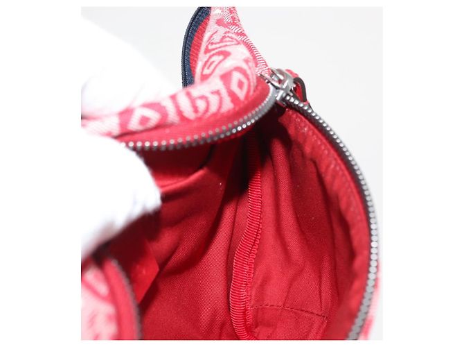 GUCCI Bolsa de Corpo Sherry Line em Lona e Couro Vermelho Prata 502095 Auth BA7468 - vista 18
