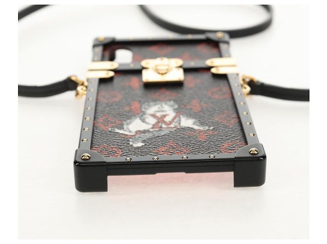 LOUIS VUITTON Catgram iPhone X iPhone XS Eye Trunk iPhone M63891 LV Auth 128518M Monogramma - vista 10