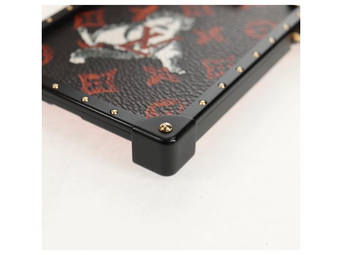 LOUIS VUITTON Catgram iPhone X iPhone XS Eye Trunk iPhone M63891 LV Auth 128518M Monogramma - vista 12