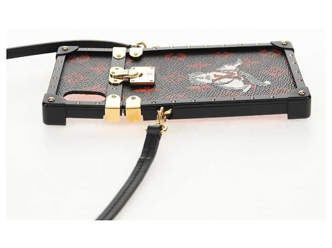 LOUIS VUITTON Catgram iPhone X iPhone XS Eye Trunk iPhone M63891 LV Auth 128518M Monogramma - vista 4