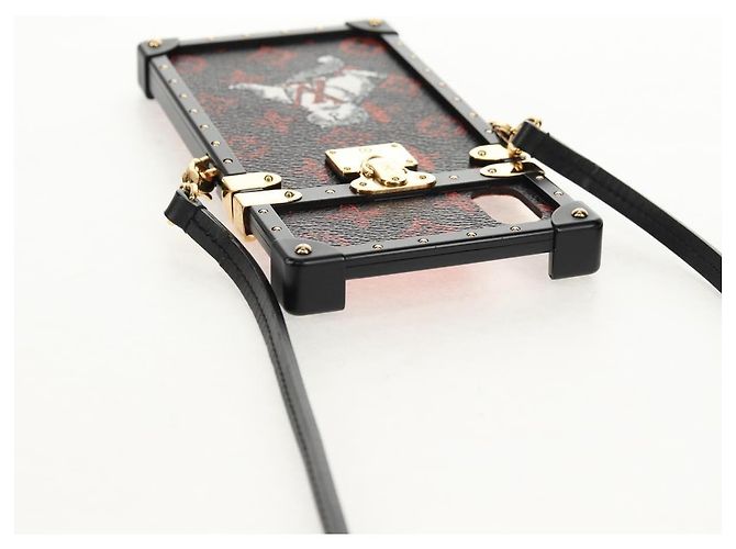 LOUIS VUITTON Catgram iPhone X iPhone XS Eye Trunk iPhone M63891 LV Auth 128518M Monogramma - vista 6
