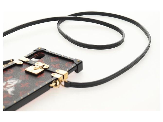 LOUIS VUITTON Catgram iPhone X iPhone XS Eye Trunk iPhone M63891 LV Auth 128518M Monogramma - vista 8